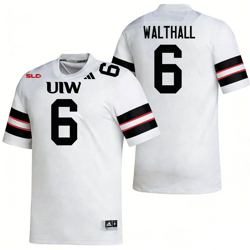 Incarnate Word Cardinals #6 Jalen Walthall College Football Jerseys,Uniforms-White